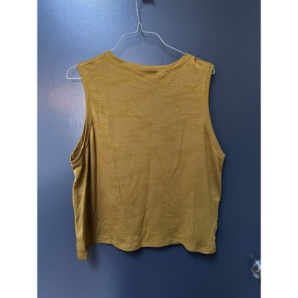 Lululemon Train to Be Tank in Camo Dot Camo Mustard Tide Size 12 - Picture 3 of 5